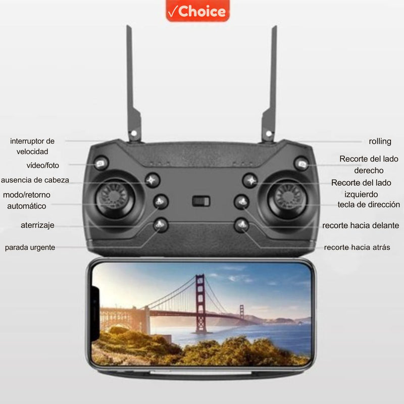 Drone AirVision - Cámara profesional FULL HD - ¡ÚLTIMAS UNIDADS EN STOCK!