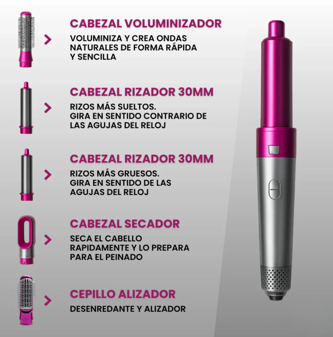 ÚLTIMAS UNIDADES CEPILLO 5 EN 1 - LOOK PROFESIONAL EN CASA - OFERTA NAVIDENÃ