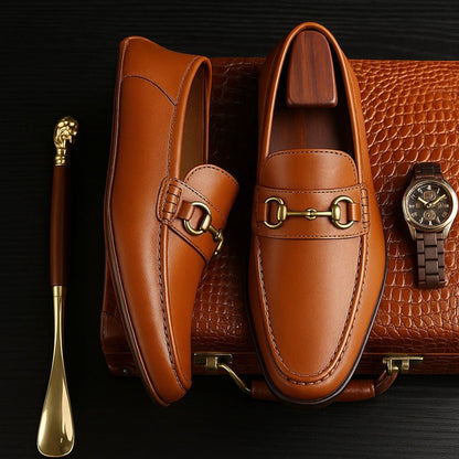 Mocasines para caballero en CUERO